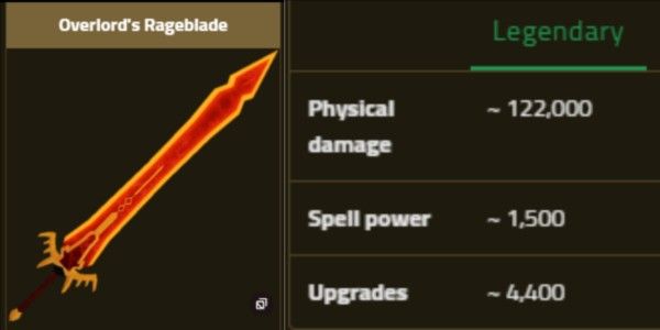 Espada de Furia del Overlord