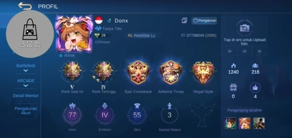OLD SKIN ACCOUNT ALL SEASON EMBLEM GG