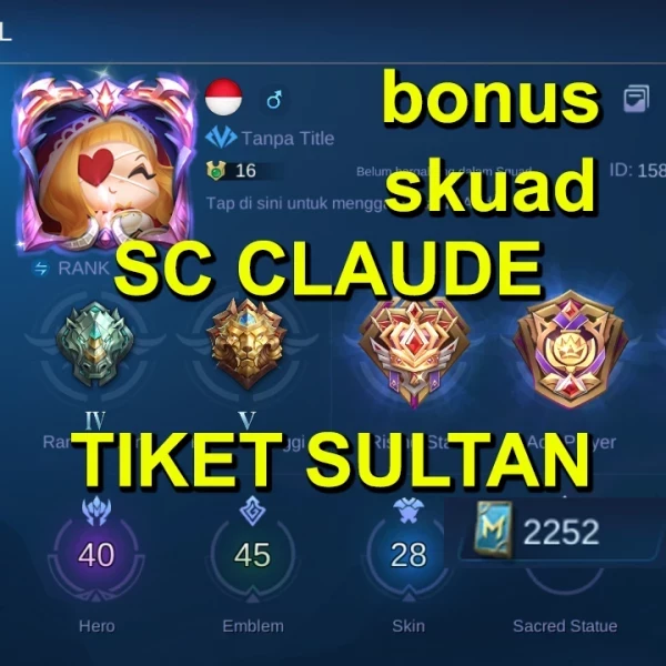HERO 40|SKIN 28|SC CLAUDE|ALL UNBIND