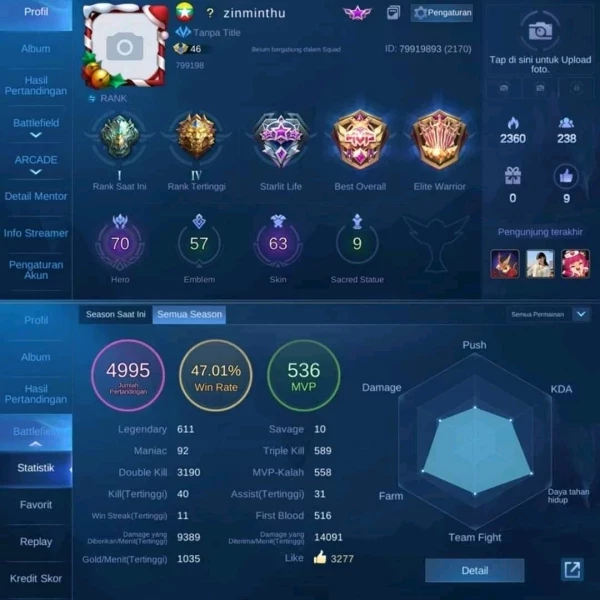 Lots of cheap and cheerful Lb Fanny SL 8 Hero accounts