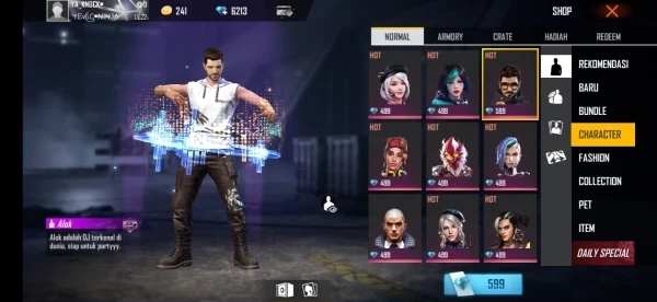 DJ Alok's character
