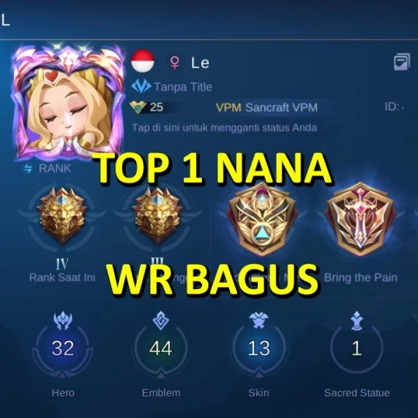 HERO 32 | SKIN 13 | SC FANNY | TOP 1 NANA
